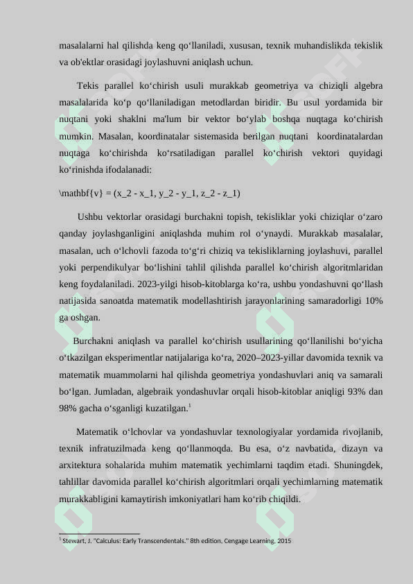 TEKIS PARALLEL KO'CHIRISH USLUBIDA TURLI MURAKKABLIKDAGI MASALALARNI YECHISH 2
