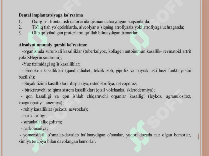 Pastki jag'da dental implantatsiya 5