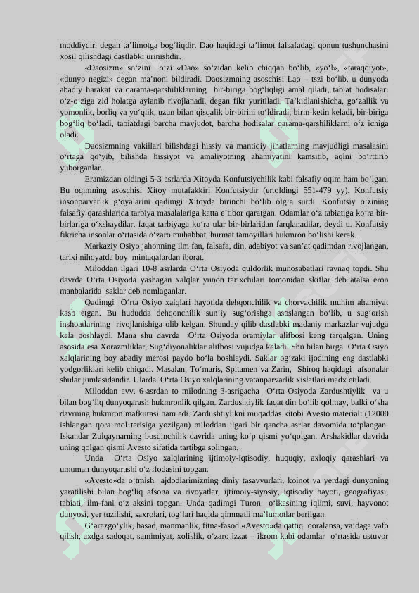 Falsafiy tafakkur taraqqiyoti bosqichlari: Sharq falsafasi 3