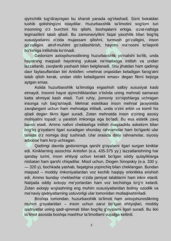 Axloq falsafasi 5