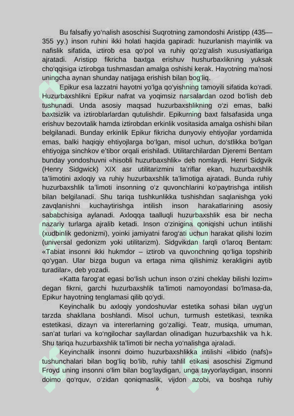 Axloq falsafasi 6