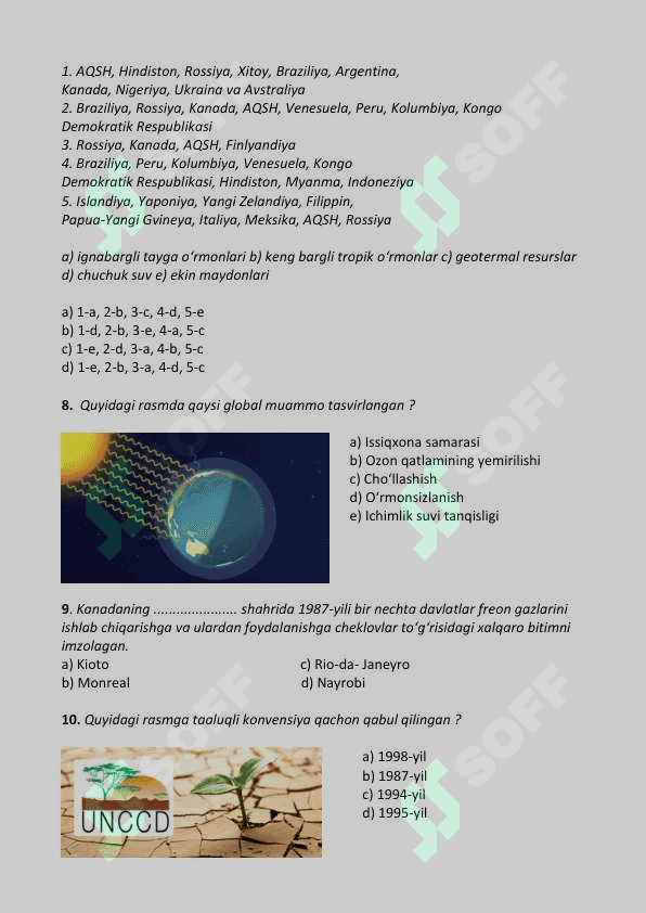 10-SINF GEOGRAFIYA NAZORAT ISHI TO'PLAMI 5
