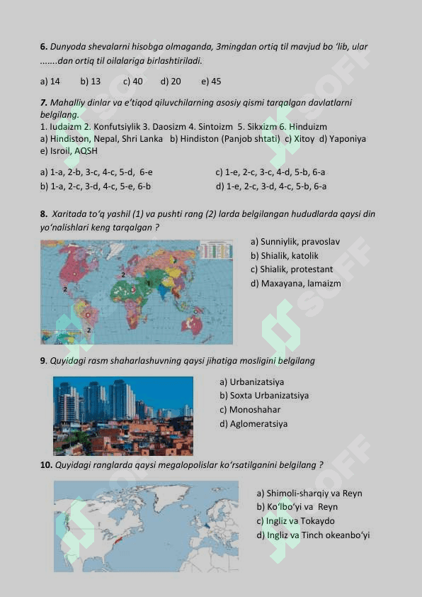 10-SINF GEOGRAFIYA NAZORAT ISHI TO'PLAMI 7