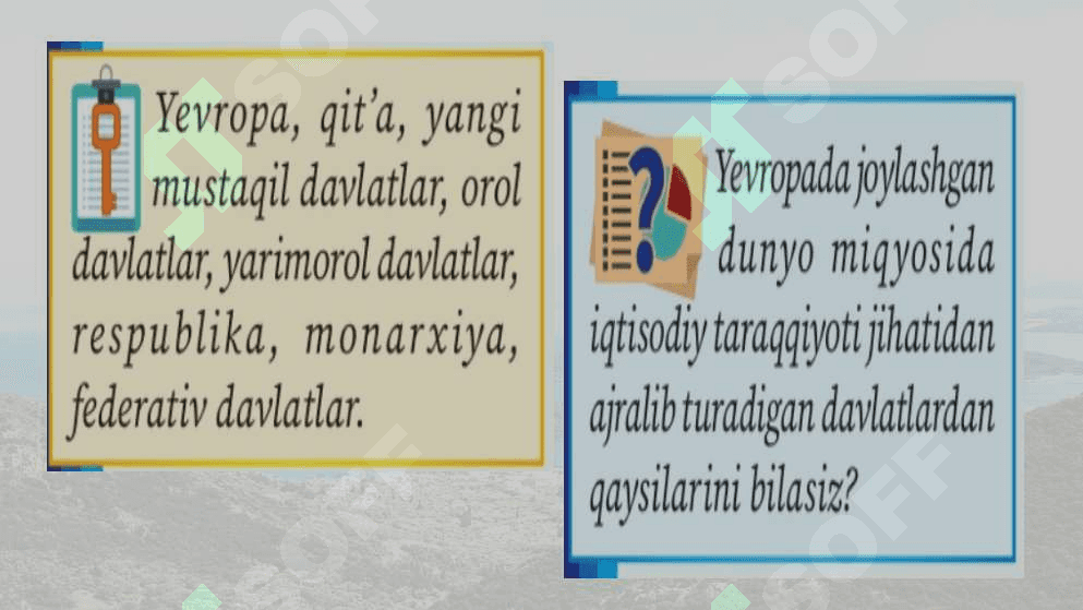 Yevropaning geografik o‘rni,  chegaralari va siyosiy xaritasi 2