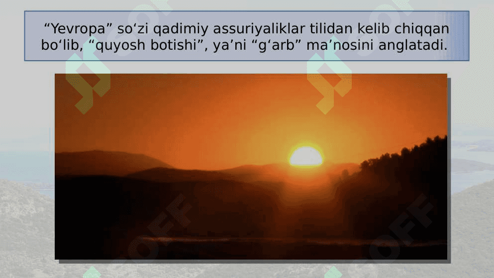 Yevropaning geografik o‘rni,  chegaralari va siyosiy xaritasi 4