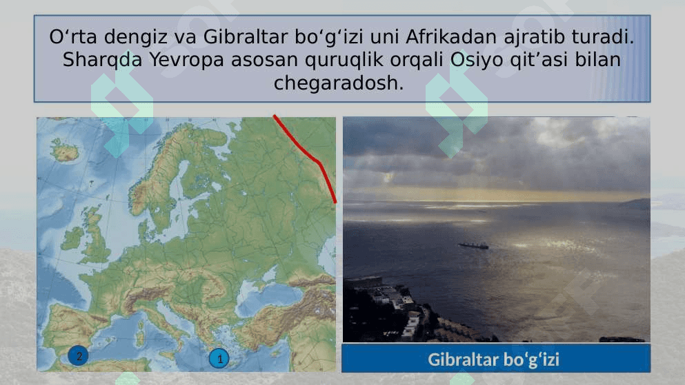 Yevropaning geografik o‘rni,  chegaralari va siyosiy xaritasi 7
