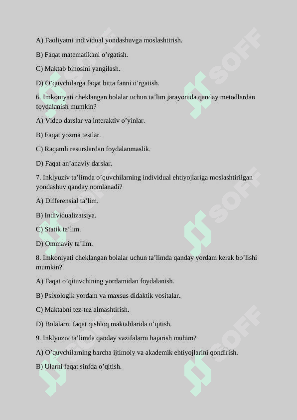 O‘zbekiston Respublikasida imkoniyati cheklangan bolalar uchun inklyuziv ta’lim 2