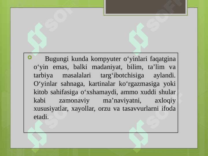 Vertual oʻyinlarning asoratlari 3