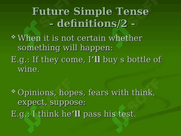 Future Tenses 3