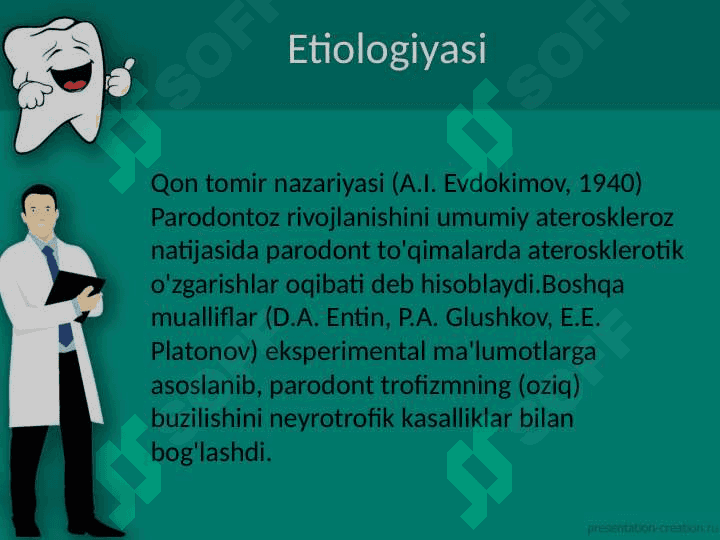 Parodontoz kelib chiqishi.Klinikasi. 4