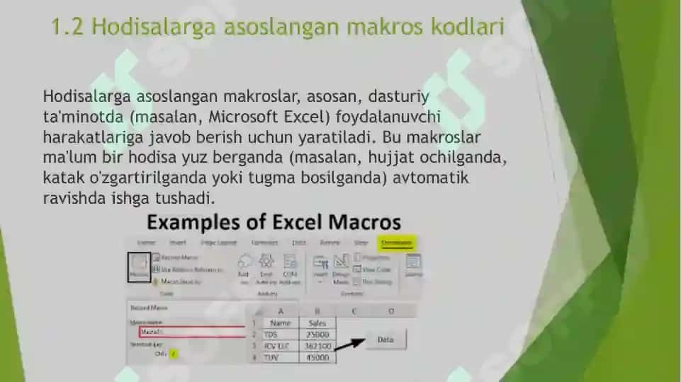 Avtomatik tarzda bajariluvchi makroslar 4