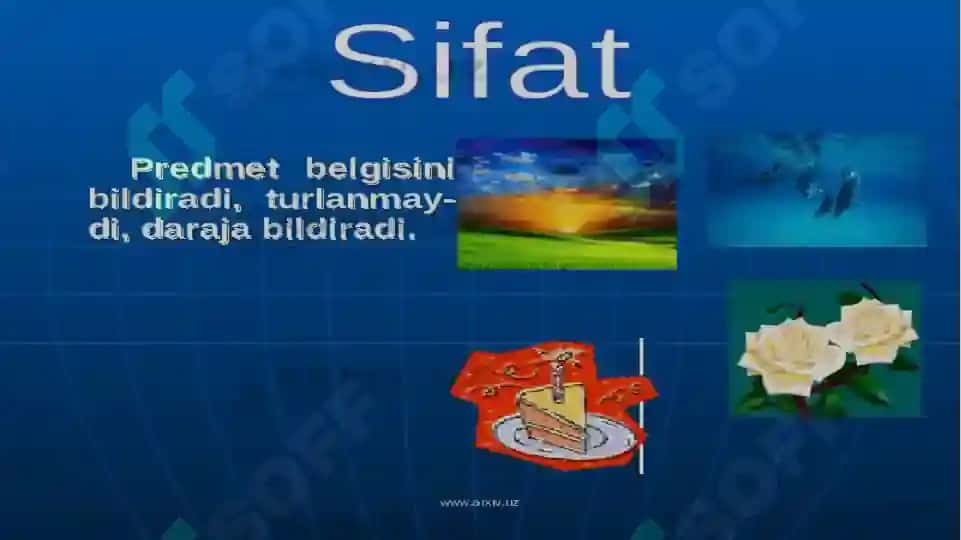 Sifat so'z turkumi 3
