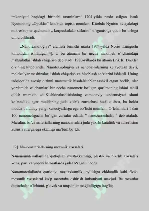 Na'nomateriallarning mexanik xossalari Na'nomateriallarni mashinasozlikda qo'llanishi 4