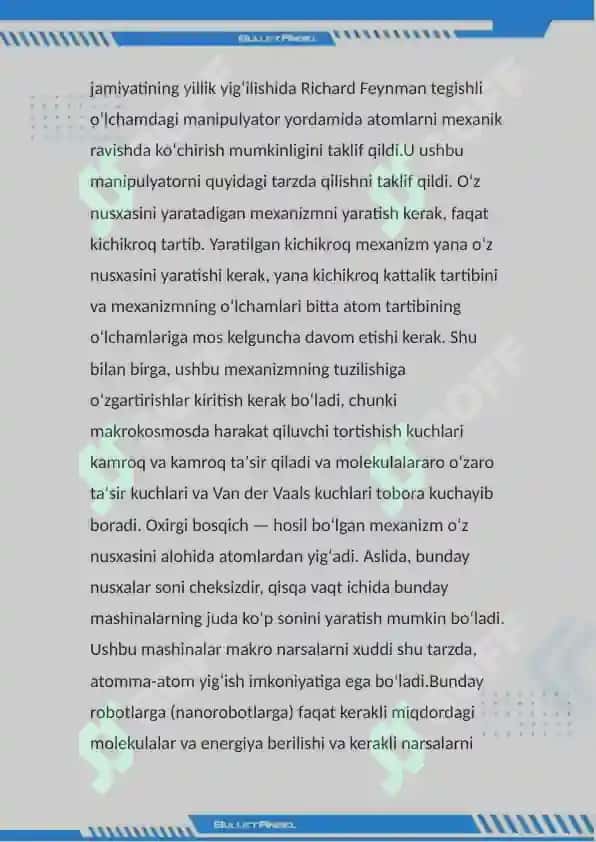 Na'nomateriallarning mexanik xossalari. Na'nomateriallarni mashinasozlikda qo'llanishi 4
