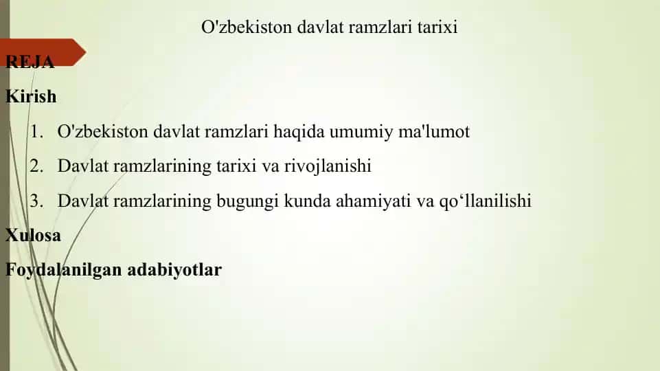 O'zbekiston davlat ramzlari tarixi
