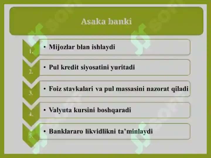 Asaka bank tizimi 7