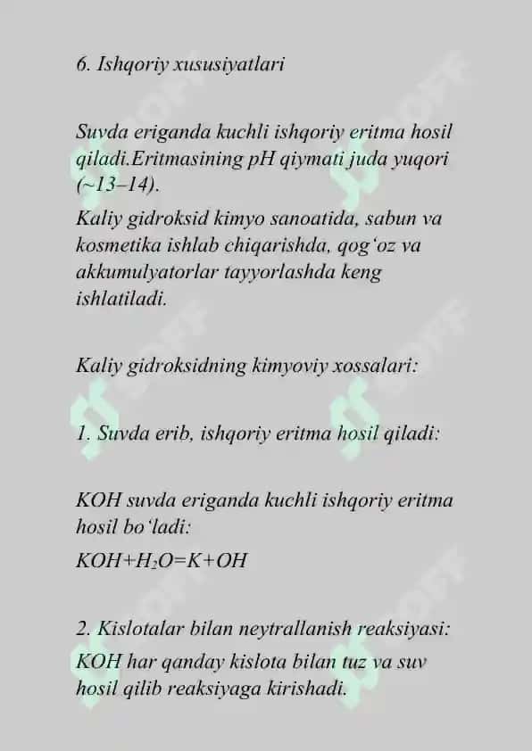 Kaliy gidroksid 5