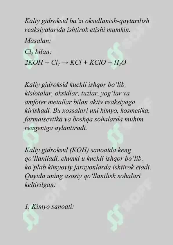 Kaliy gidroksid 8