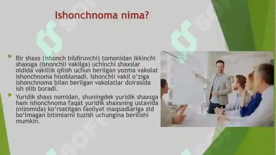 Vakillik va ishonchnoma 4