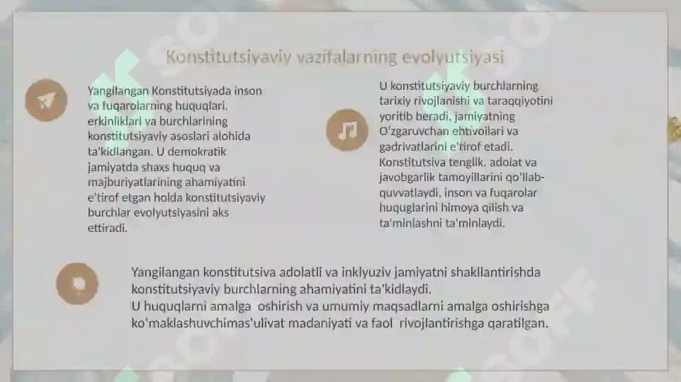 Oʼzbekiston Respublikasi Konstitutsiyasi taqdimoti 7