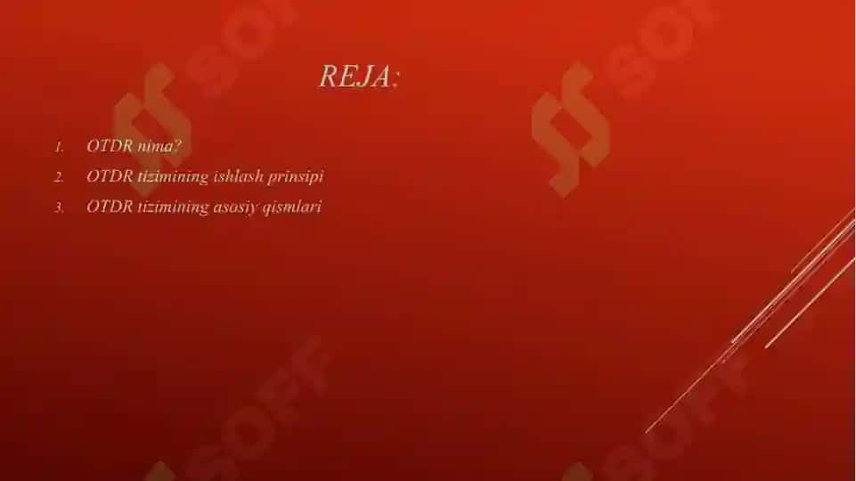 OTDR o‘lchov tizimlari va ularning xarakteristikalari 2