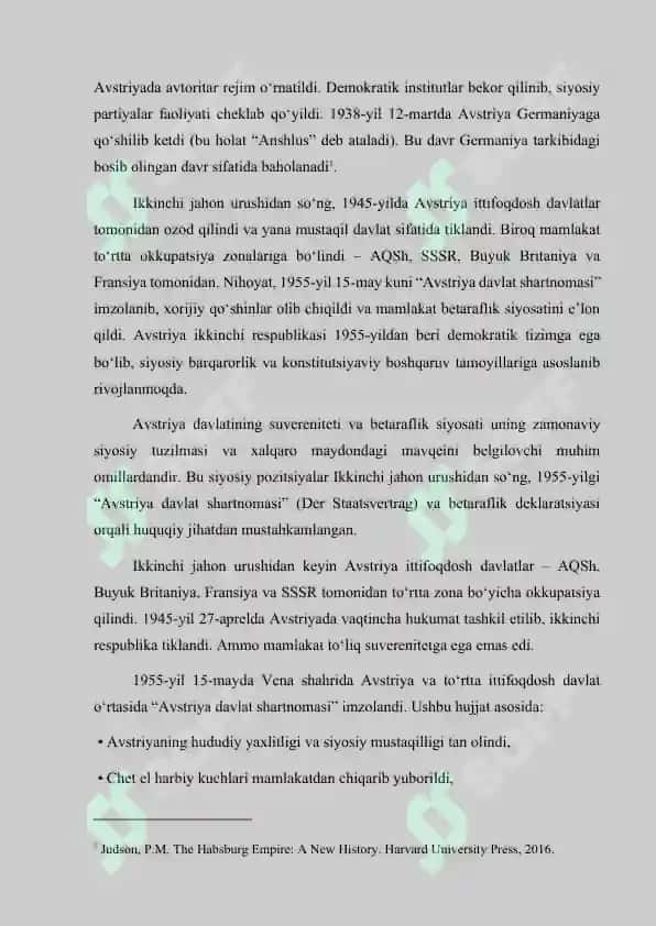 AVSTRIYA DAVLATINING BOSHQARUV TIZIMI VA SIYOSIY STRUKTURALARI 5