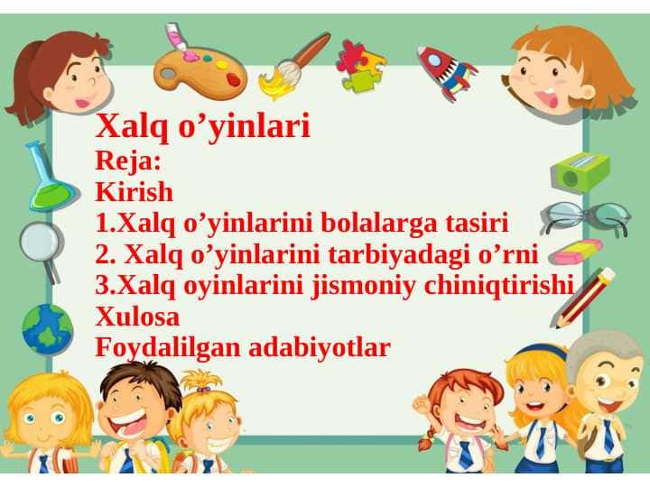 Xalq o’yinlari