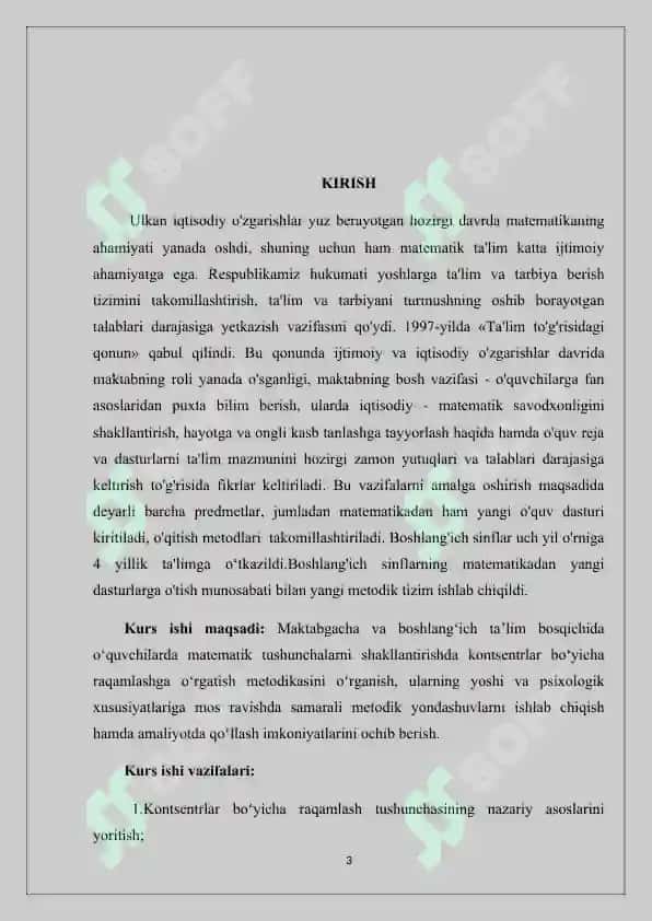 Kontsentrlar ( 10 ichidagi sonlar ) boʻyicha raqamlashga oʻrgatish metodikasi 3