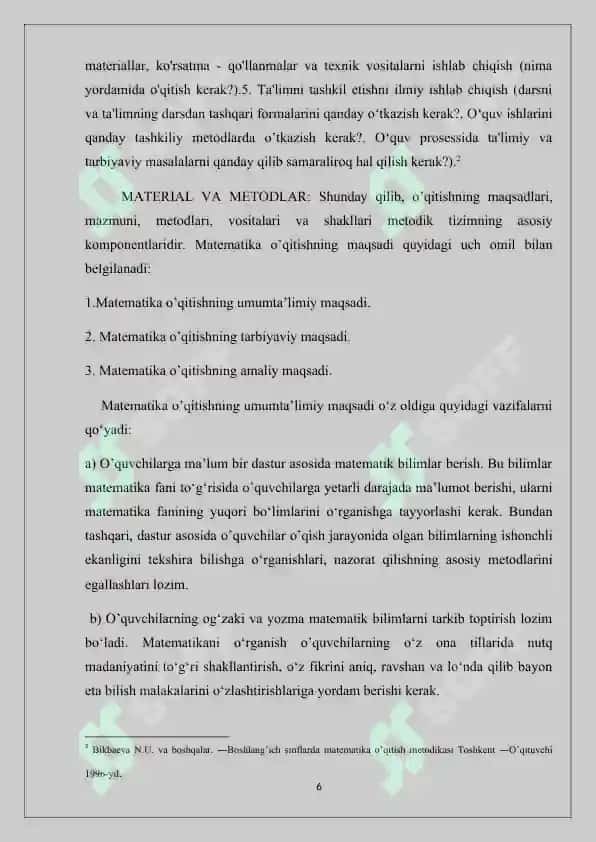 Kontsentrlar ( 10 ichidagi sonlar ) boʻyicha raqamlashga oʻrgatish metodikasi 6