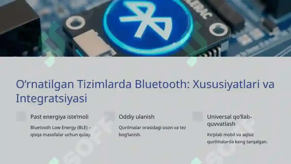 O'rnatilgan Tizimlarda Tarmoqlar 4