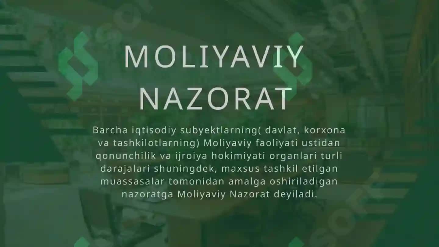MOLIYAVIY NAZORAT 4