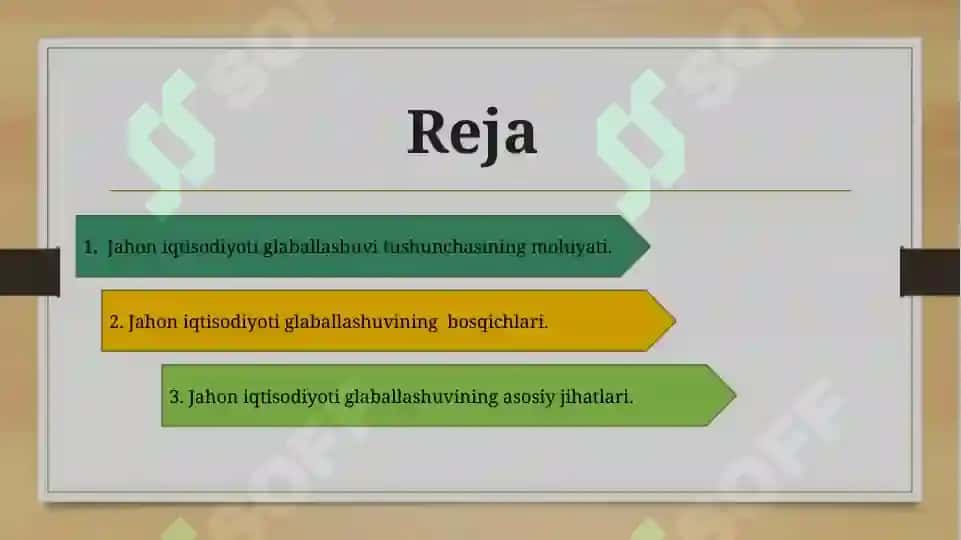 Jahon iqtisodiyoti glaballashuvi tushunchasining mohiyati 2