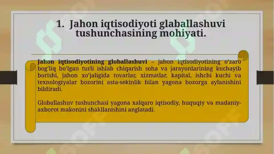 Jahon iqtisodiyoti glaballashuvi tushunchasining mohiyati 3