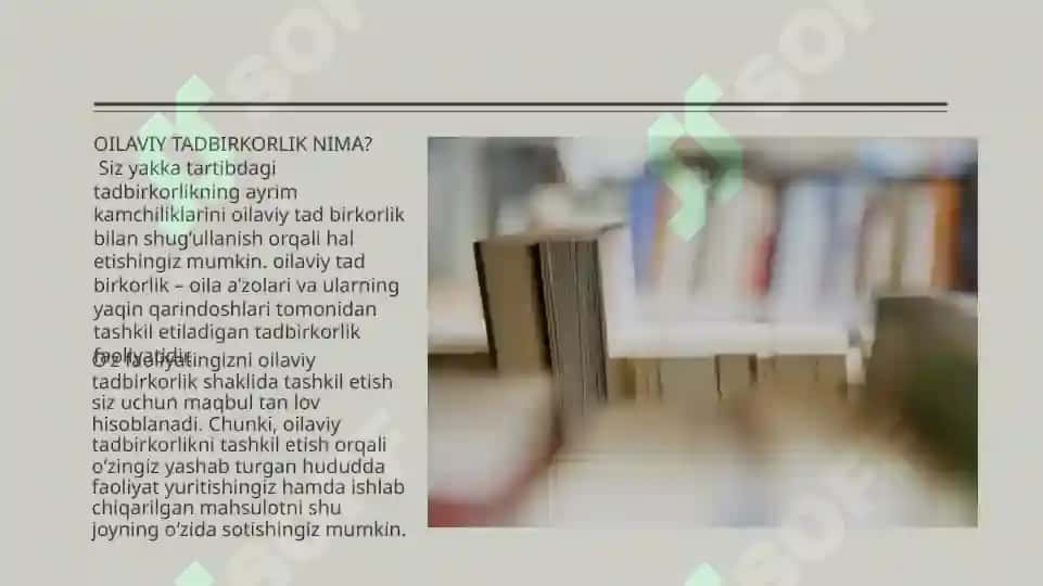 Oilaviy tadbirkorlik 3