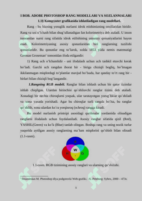 Adobe Photoshop dasturida ranglar va qatlamlar bilan ishlash 5