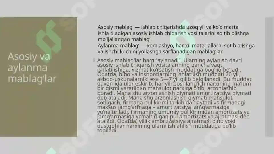 Firma mablag’lari va xarajatlari 3