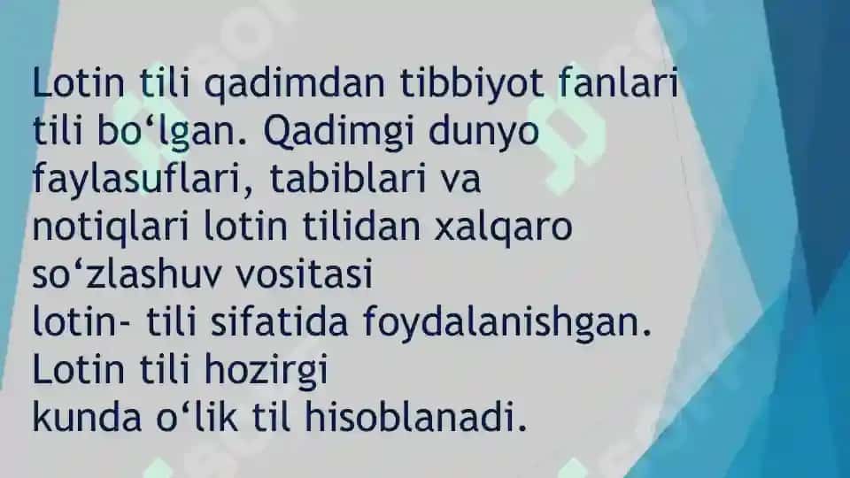 Zamonaviy tillarda lotinshunoslik 5