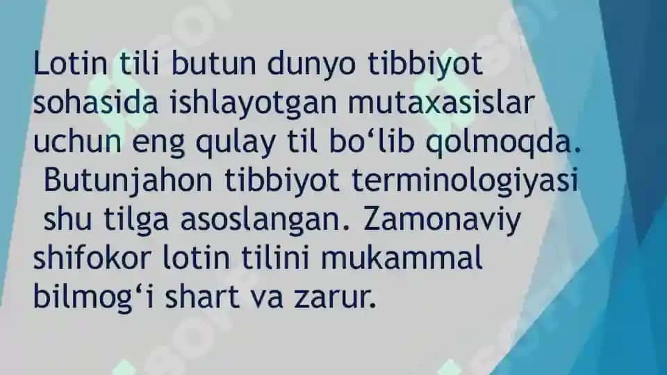 Zamonaviy tillarda lotinshunoslik 7