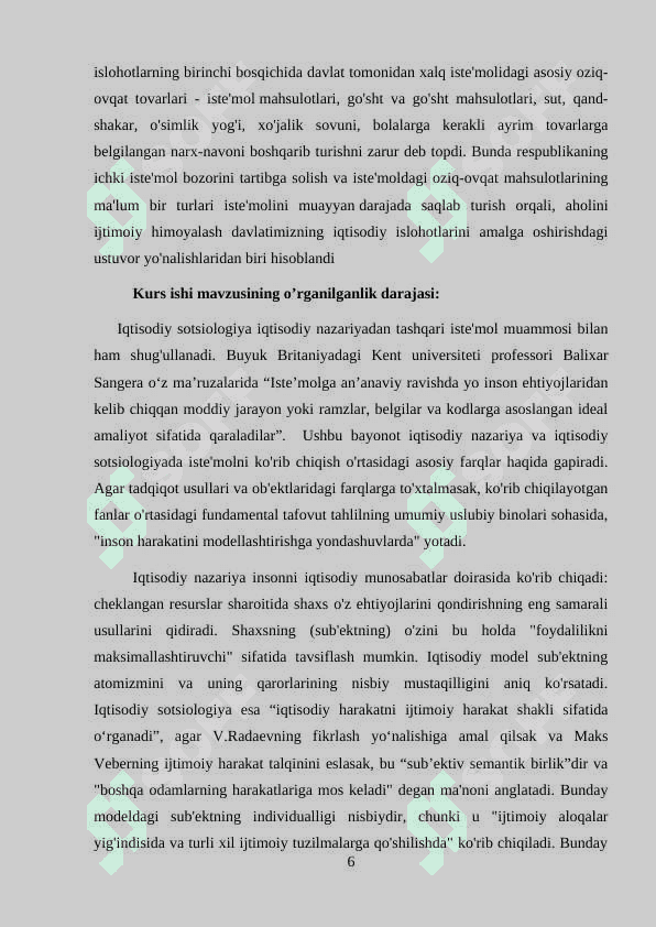 Iste’mol va unga ta’sir etuvchi omillar 6