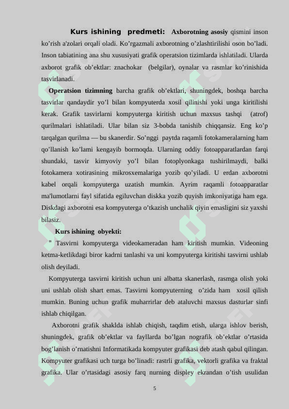 Paint grafik muharriri va uning imkoniyatlaridan samarali foydalanish usullari. 5