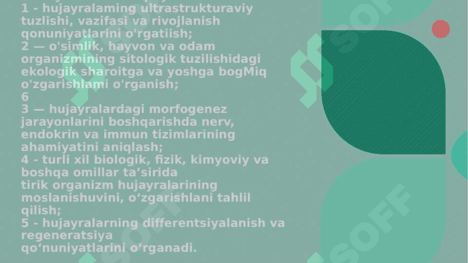 Biologiya Kirish-fanni maqsadi,vazifasi va muammolari, tarixi, o`rganish metodi 3