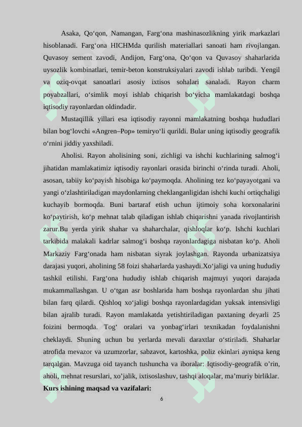 Fargʻona iqtisodiy rayoni yoqilgʻi energetika sanoati 6