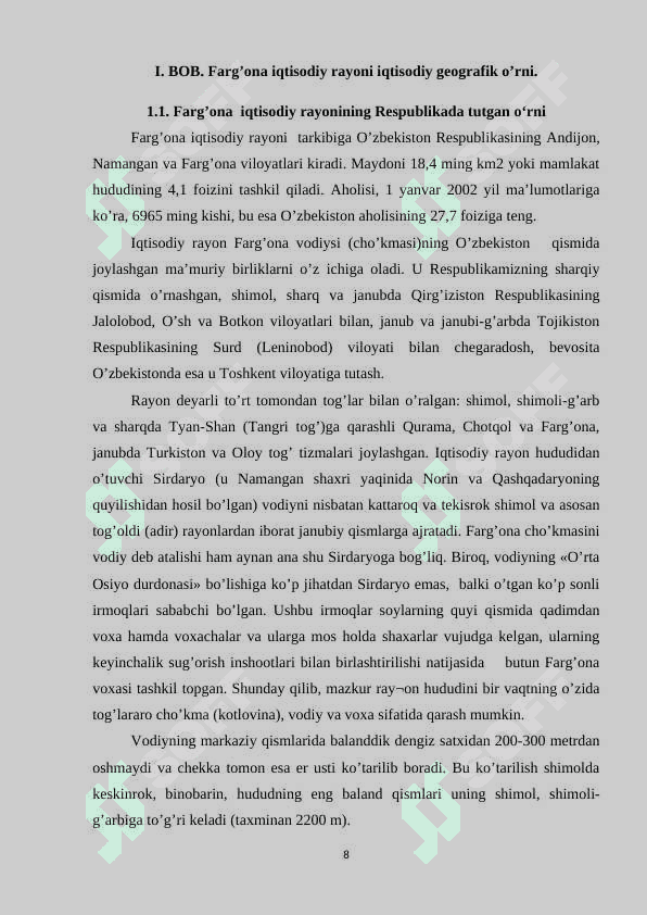 Fargʻona iqtisodiy rayoni yoqilgʻi energetika sanoati 8