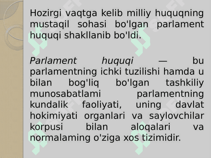 Parlament xalqaro munosabatlar tizimida 4