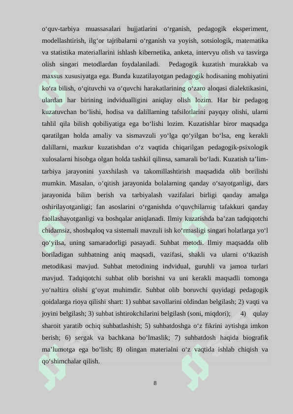 Ijtimoiy- pedagogik tadqiqotlar. Ilmiy tadqiqotlarning mohiyati 8