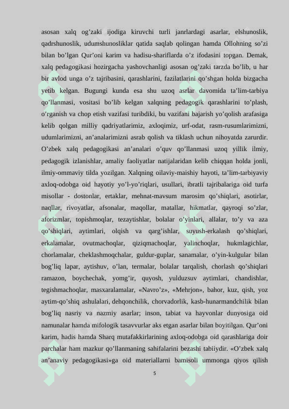 OʻQUVCHILARNI TARBIYALASHDA TARBIYAVIY MASHGʻULOTLARNI AHAMIYATI 5