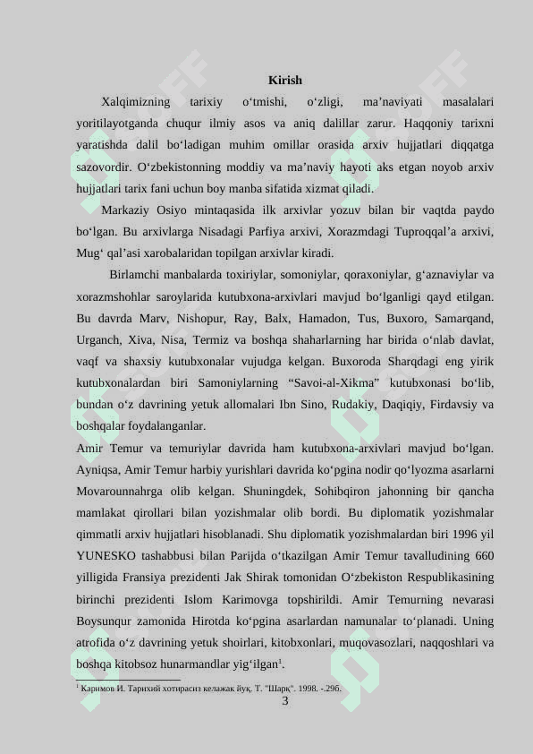 Markaziy Osiyoda qadimgi va o‘rta asrlarda arxiv ishi tarixi 3