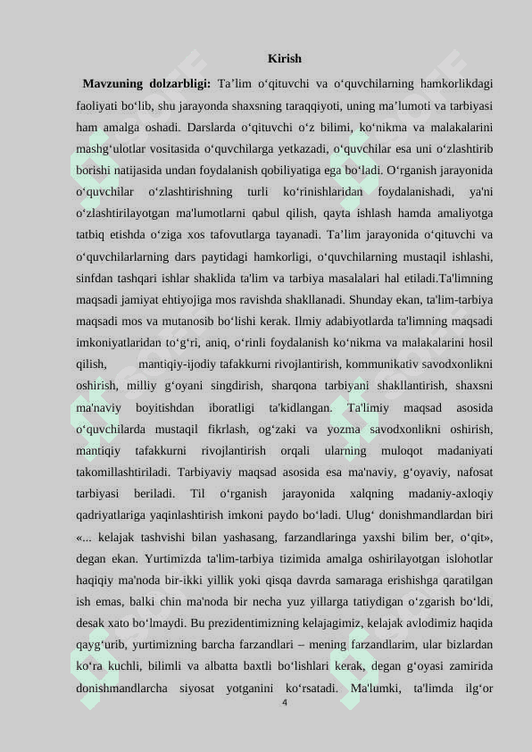 Boshlang'ich sinflarda ta’limiy diktant va uni tashkil etish 4