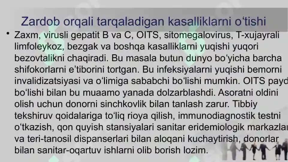 Qon quyishdagi infeksiyalar ,gepatitlar pptx 8