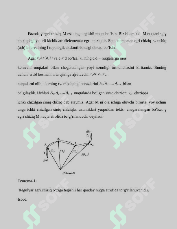Egri chiziqlar va ularning kesishish nuqtalari. 3